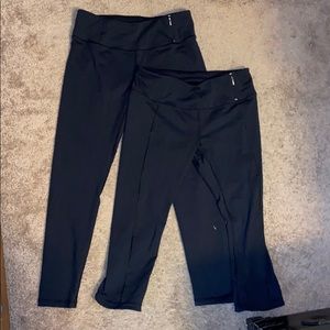 2 pairs of Calia black leggings